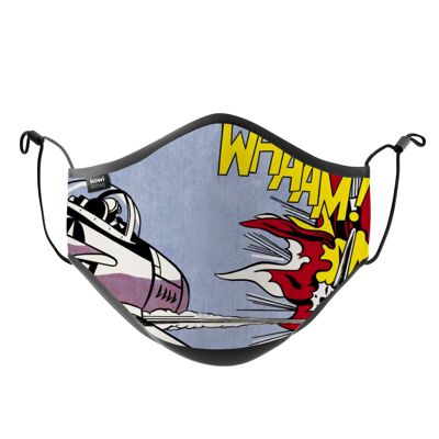 Face Mask - Roy Lichtenstein, Whaam!