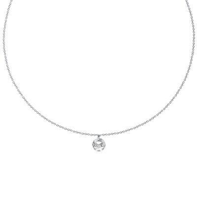 LA MUSE Choker Halskette Silber & Weiß