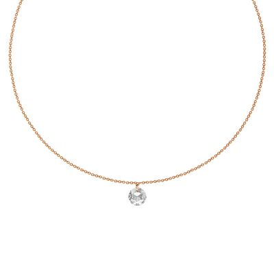 LA MUSE Gold & White Choker Halskette