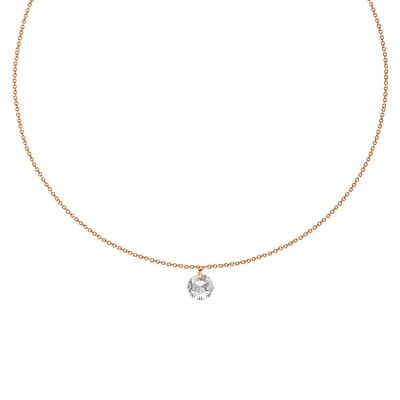 LA MUSE Gold & White Choker Necklace