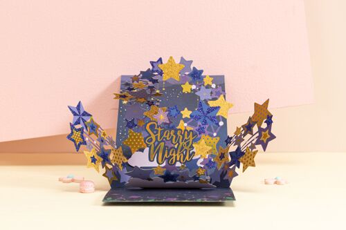 Pop-up wenskaart Starry Night speciaal voor jou