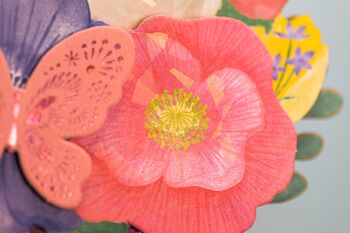 Vase de carte de félicitations pop-up avec des fleurs pour vous 5