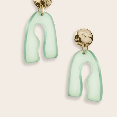 Marcia earrings - Water green