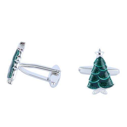 Christmas cufflinks "X-mas Trees"