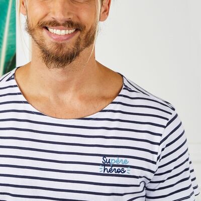 T-shirt homme Supère héros (brodé)