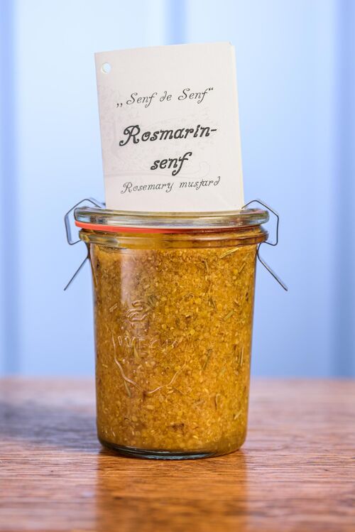 Mustard Senf de Senf m. Rosmarin, 150 ml Weck-Glas