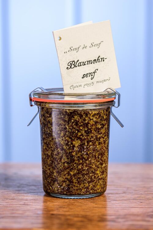 Mustard Senf de Senf m. Blaumohn, 150 ml Weck-Glas