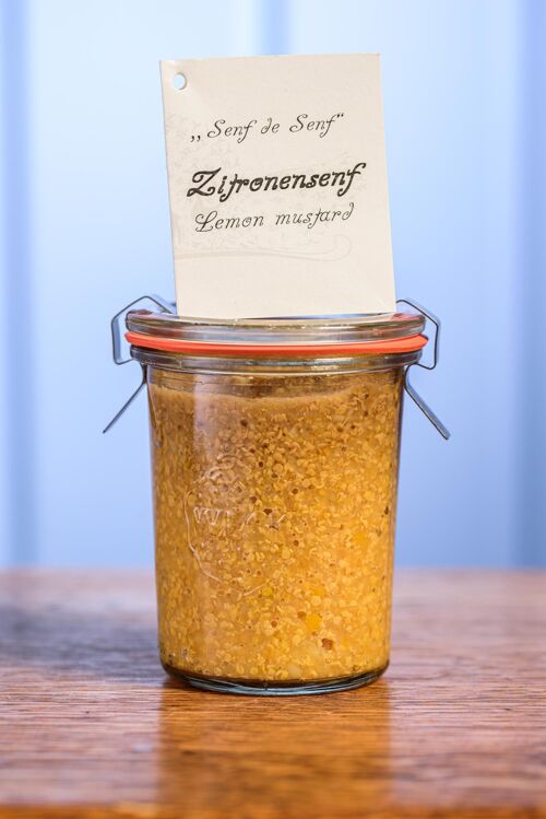 Mustard Senf de Senf m. Zitronen, 150 ml Weck-Glas