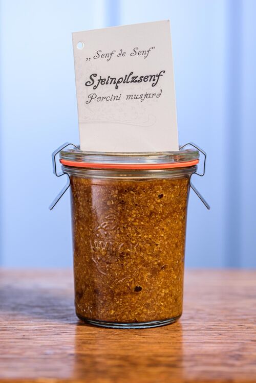 Mustard Senf de Senf m. Steinpilzen, 150 ml Weck-Glas