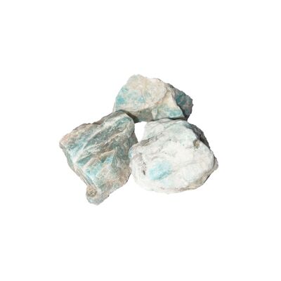 Raw Amazonite stones from India - 250grs