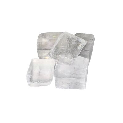 Pierres brutes Calcite blanche - 250grs