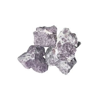 Pierres brutes Lépidolite - 250grs