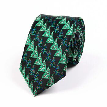 Cravate de Noël "Pins" 1