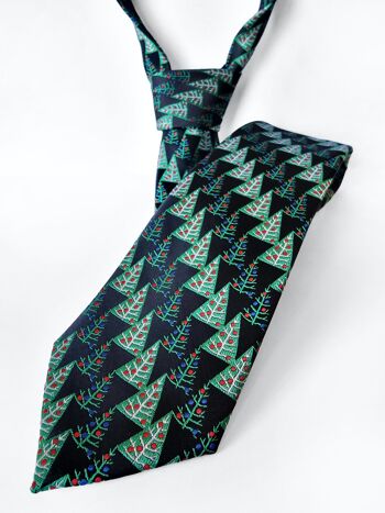 Cravate de Noël "Pins" 4
