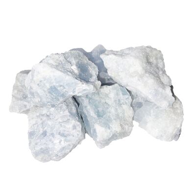 Blue calcite raw stones - 1Kg