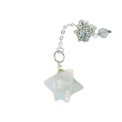 Pendolo di opale sintetico - Merkaba