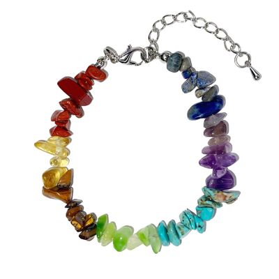 Bracelet 7 chakras - Baroque with clasp - 19 to 23cm