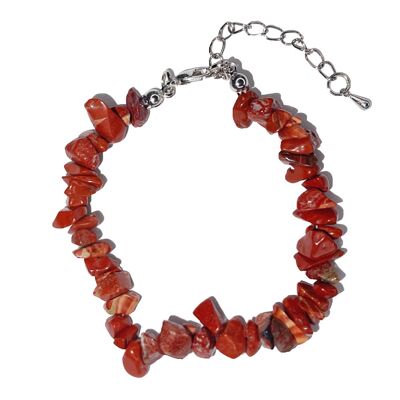 Red Jasper bracelet - Baroque with clasp - 19 to 23cm