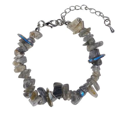 Bracciale in labradorite - Barocco con chiusura - da 19 a 23 cm