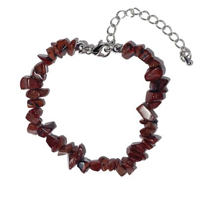 Mahogany obsidian bracelet - Baroque with clasp - 19 to 23cm