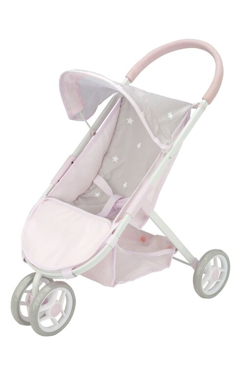 STROLLER, FOLDABLE WITH TURNING FRONT WHEELS