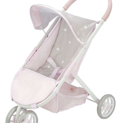 STROLLER, FOLDABLE WITH TURNING FRONT WHEELS