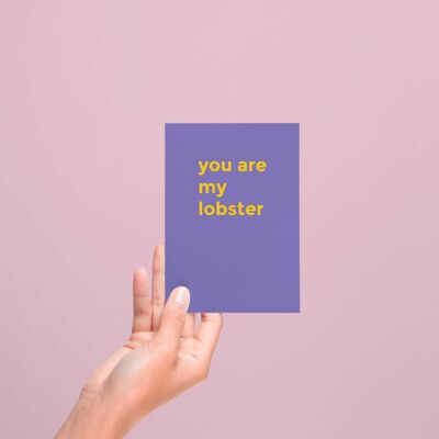 Friends tv series card illustration: you are my lobster