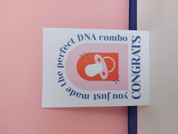 Congratulations for your baby : new born, perfect DNA card 2