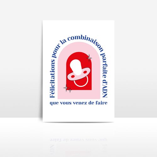 Félicitations pour votre bébé, nouveau-né carte