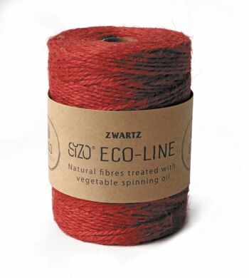 SIZO Belle Corde de Jute 3 mm de diamètre circonférence_Rouge 1