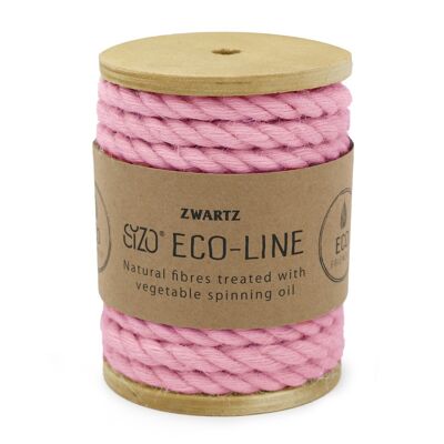 SIZO Bella corda di iuta circonferenza di 7 mm di diametro_Rosa rosa