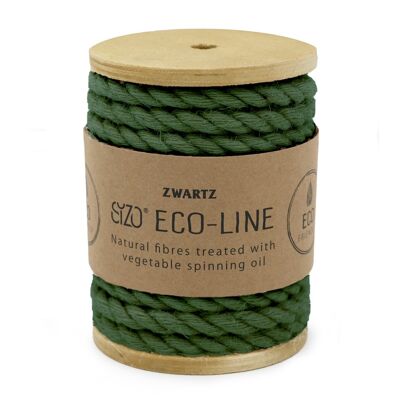 SIZO Belle Corde de Jute 7 mm de diamètre circonférence_Vert Forêt