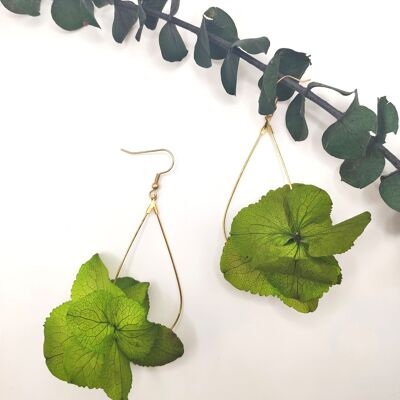 Boucles d'oreilles fleuries Verde