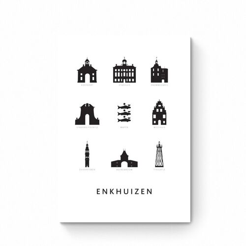 Enkhuizen - Architectuur - A4 - In plastic met hardboard karton