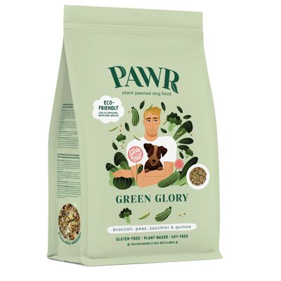 Gloria verde | Alimento para perros a base de plantas | 750 gramos