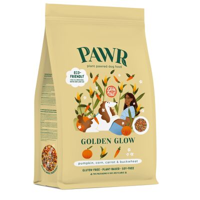 Resplandor dorado | Alimento para perros a base de plantas | 750 gramos