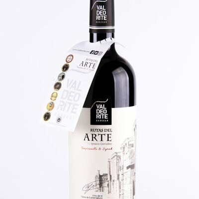 RUTAS DEL ARTE V.TINTO TEMPRANILLO SHIRAZ 14% BOT. 75 CL