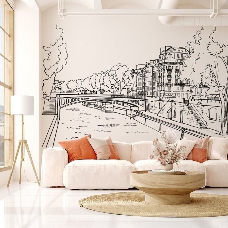 Panoramatapete 336x270cm BELLE RIVE