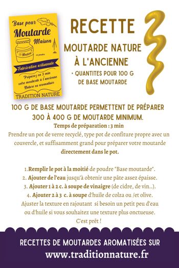 Moutarde aux épices d'hypocras 100 g | Préparation pour moutarde maison aux saveurs médiévales 2