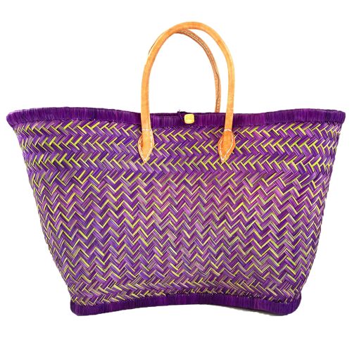 Panier Luxe Aravoula  GM Tutti frutti Prune - 30x56x23 cm