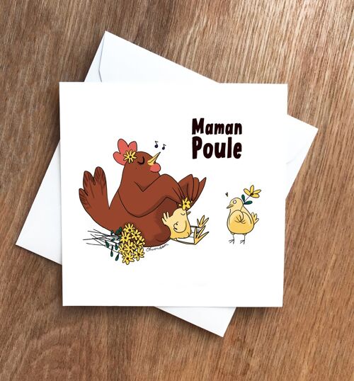 Carte Postale "Maman Poule"- Imprimée en France