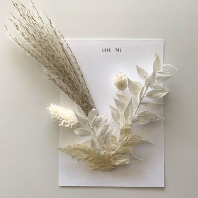 Dried flower card | Love You Card