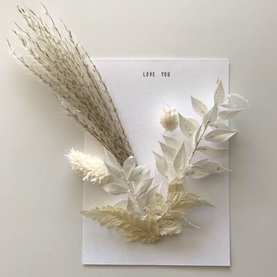 Dried flower card | Love You Card