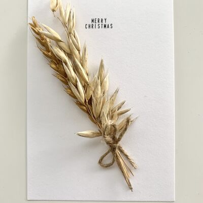 Dried Flower Christmas Card | Merry Christmas 1