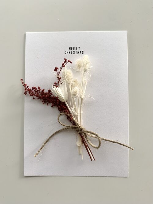 Dried Flower Christmas Card | Merry Christmas 4