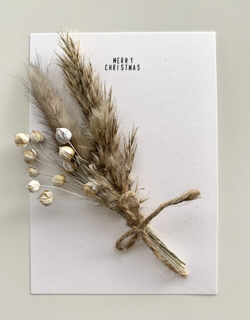 Dried Flower Christmas Card | Merry Christmas 5