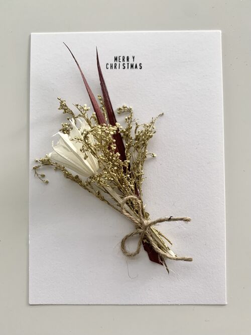 Dried Flower Christmas Card | Merry Christmas 7