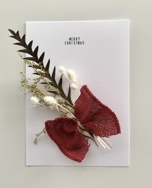 Dried Flower Christmas Card | Merry Christmas 10