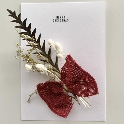 Dried Flower Christmas Card | Merry Christmas 10