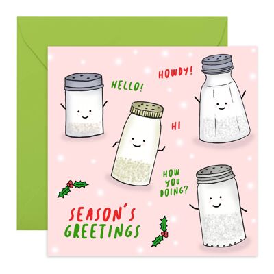 Season's Greetings Christmas Card | Eco-Friendly, Made in UK